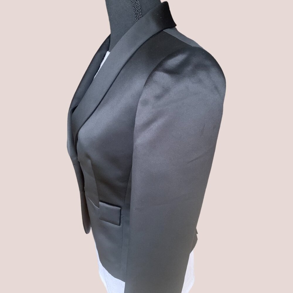Tahari Arthur S. Levine Luxe Satin Blazer - Picture 3 of 6